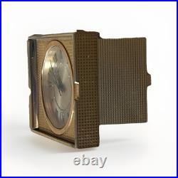 Jaeger-LeCoultre Memovox Gold Plated 1970s Mini réveil de poche Alarm Clock