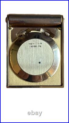 Jaeger-LeCoultre Memovox Gold Plated 1970s Mini réveil de poche Alarm Clock