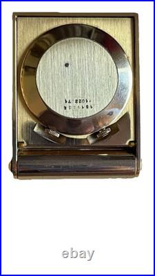Jaeger-LeCoultre Memovox Gold Plated 1970s Mini réveil de poche Alarm Clock