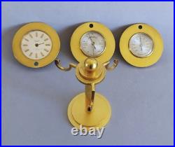KIRBY BEARD & Co Paris Pendulette de bureau Station météo thermomètre baromètre