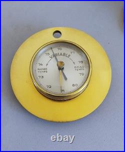 KIRBY BEARD & Co Paris Pendulette de bureau Station météo thermomètre baromètre