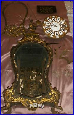 LE MAZURIER Cartel LOUIS XV Marqueterie Boulle Dragon bronze doré XVIIIème