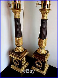 Lampe lamp carcel authentique empire restauration