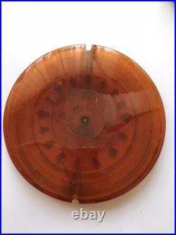 Lentille en verre opalin balancier pendule horloge clock uhr comtoise brun P6/10 Lentille en verre opalin balancier pendule horloge clock uhr comtoise brun P6/10