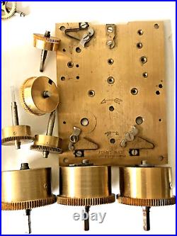 Lot Pieces de pendulette pendule officier voyage sonnerie clock brass 2