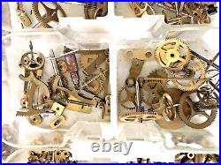 Lot Pieces de pendulette pendule officier voyage sonnerie clock brass 2