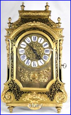 MAGNIFIQUE PENDULE RELIGIEUSE LXIV MARQUETERIE BOULLE CARTEL 17è CLOCK KAMINUHR