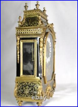 MAGNIFIQUE PENDULE RELIGIEUSE LXIV MARQUETERIE BOULLE CARTEL 17è CLOCK KAMINUHR