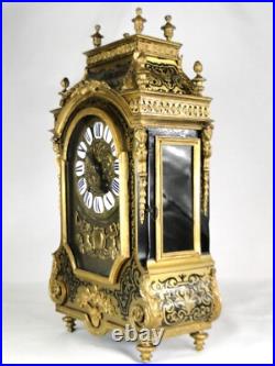 MAGNIFIQUE PENDULE RELIGIEUSE LXIV MARQUETERIE BOULLE CARTEL 17è CLOCK KAMINUHR