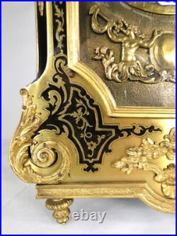 MAGNIFIQUE PENDULE RELIGIEUSE LXIV MARQUETERIE BOULLE CARTEL 17è CLOCK KAMINUHR