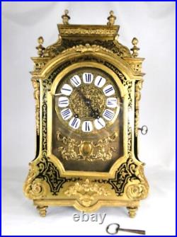 MAGNIFIQUE PENDULE RELIGIEUSE LXIV MARQUETERIE BOULLE CARTEL 17è CLOCK KAMINUHR