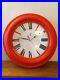 MAGNIFIQUE-et-imposante-Horloge-pendule-JAZ-metal-orange-VINTAGE-60-70-s-01-oqh