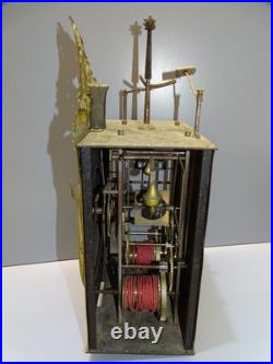 -MOUVEMENT MENSUEL PENDULE COMTOISE 1 MOIS XIXe 30 JOURS cadran fleuri réveil -MOUVEMENT MENSUEL PENDULE COMTOISE 1 MOIS XIXe 30 JOURS cadran fleuri réveil