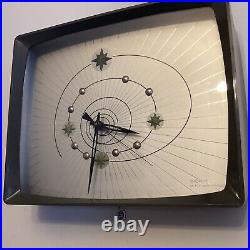 Magnifique Horloge / Pendule Constellations TROPHY ORTF HOURRIEZ Vintage