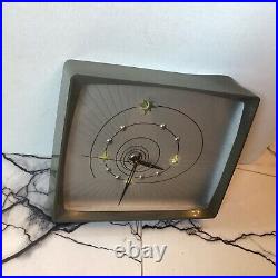 Magnifique Horloge / Pendule Constellations TROPHY ORTF HOURRIEZ Vintage