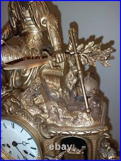 Magnifique Mouvement Pendule Horloge Cartel En Bronze Mécanisme Pendule XIX