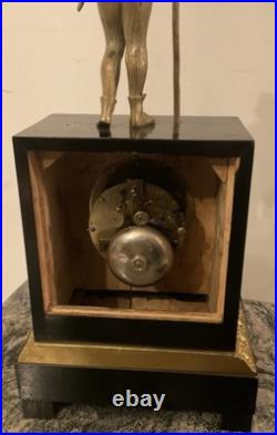 Magnifique Pendule Horloge Japy Frères Jeanne D'arc Bronze 1900 French Clock Magnifique Pendule Horloge Japy Frères Jeanne D'arc Bronze 1900 French Clock