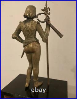 Magnifique Pendule Horloge Japy Frères Jeanne D'arc Bronze 1900 French Clock Magnifique Pendule Horloge Japy Frères Jeanne D'arc Bronze 1900 French Clock