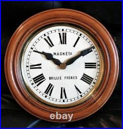 Magnifique horloge électrique MAGNETA BRILLIE de 1910! Wall clock no ato, lepa