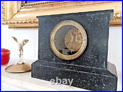 Maison De Maître Ancienne Horloge, Pendule Cheminée à Poser en Marbre, Art Déco