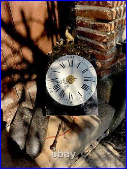 Mecanisme Mouvement Horloge Comtoise 30 Jours 1780 Complet Balancier Et Poids