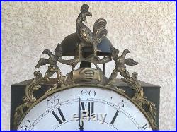 Mécanisme Mouvement Pendule au Coq Horloge Comtoise Fin XVIII ème Fraternité