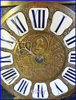 Mouvement Comtoise début XVIII ieme siècle 1 aiguille Antique clock