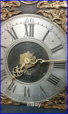 Mouvement Horloge Comtoise Echapement Arriere Epoque Louis XIV (1)