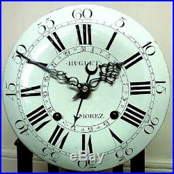 Mouvement Neuchâteloise Cartel horloge pendule Comtoise 18e clock antique Uhr