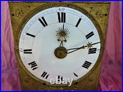 Mouvement Pendule Horloge Comtoise Mensuel Réveil Orologio Old Clock Uhr Reloj