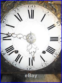 Mouvement comtoise XVIII éme au coq dans son jus, horloge, pendule, mécanisme