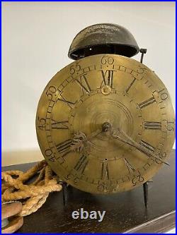 Mouvement de Pendule XVIIIeme Horloge Squelette Comtoise Bronze Horlogerie