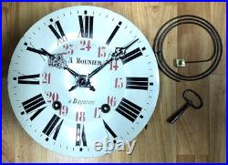 Mouvement horloge oeil de boeuf comtoise old clock Morez uhr pendule