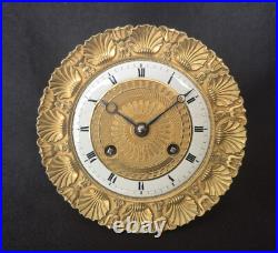 Mouvement révisé pendule à colonnes suspension couteau Kaminuhr clock movement Mouvement révisé pendule à colonnes suspension couteau Kaminuhr clock movement