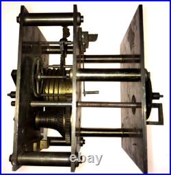 Movement With Elliott double-sided spindle and chain clock horloge édifice gare