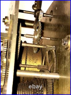 Movement With Elliott double-sided spindle and chain clock horloge édifice gare