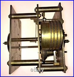 Movement With Elliott double-sided spindle and chain clock horloge édifice gare