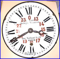Old PAUL GARNIER GARE horloge Pendule PLM pendulum uhren antik uhr no Comtoise R