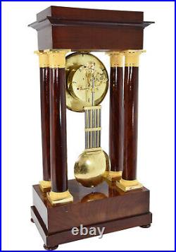 PENDULE ACAJOU Kaminuhr Empire clock bronze horloge antique pendule uhren