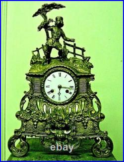 PENDULE BRONZE a fil uhr chasse sapeur clock kaminuhr antik french XIX e siecle PENDULE BRONZE a fil uhr chasse sapeur clock kaminuhr antik french XIX e siecle