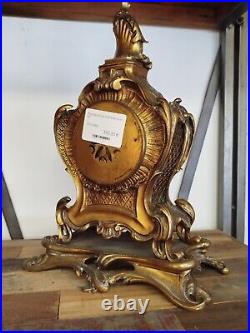 PENDULE Bronze Dore Style LOUIS XV GUILHEAUME MANOSQUE 35MAG 19/12