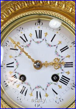 PENDULE CAGE Kaminuhr Empire clock bronze horloge antique cartel uhren