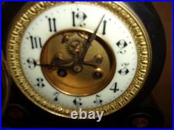 PENDULE DE NOTAIRE balancier MERCURE, dessus de cheminee