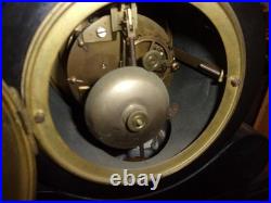 PENDULE DE NOTAIRE balancier MERCURE, dessus de cheminee