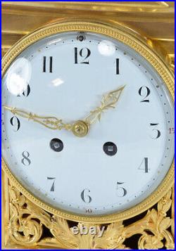 PENDULE LOUIS XV. Kaminuhr Empire clock bronze horloge antique uhren cartel