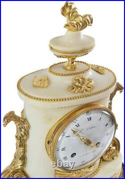 PENDULE LOUIS XVI. Kaminuhr Empire clock bronze horloge antique pendule uhren