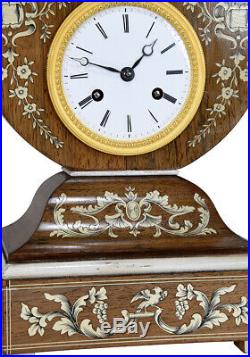 PENDULE LYRE. Kaminuhr Empire clock bronze horloge antique uhren cartel