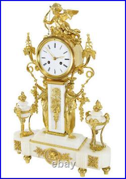 PENDULE VESTALE. Kaminuhr Empire clock bronze horloge antique pendule uhren