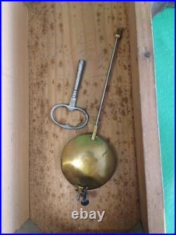 PENDULE carillon horloge MURALE Station Météo THERMOMETRE BAROMETRE Fin XIXe