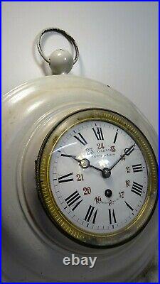 Paul GARNIER Rare horloge pendule mécanique mouvement 8 jours XIXè
